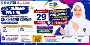 INFORMASI PENGUMUMAN HASIL VERIFIKASI SOKUMEN SPMB SMK NEGERI KUNDUR 2026-2027